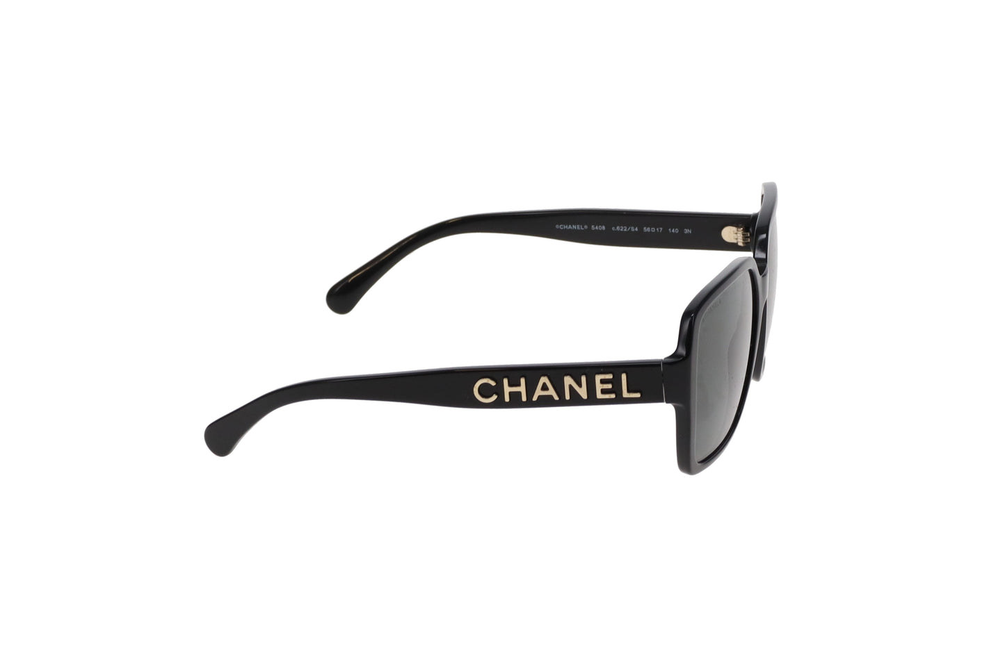 Chanel Sunglasses Black 5408 Square Logo Arm