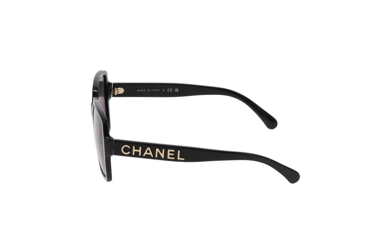 Chanel Sunglasses Black 5408 Square Logo Arm