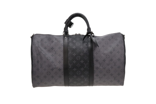Louis Vuitton Keepall Bandouliere 50 Monogram Eclipse Reverse (NFID)