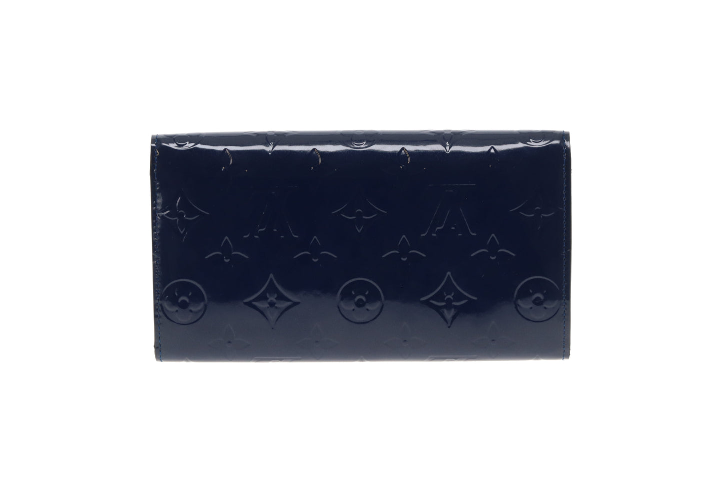 Louis Vuitton Chaine Wallet In Grand Bleu Vernis