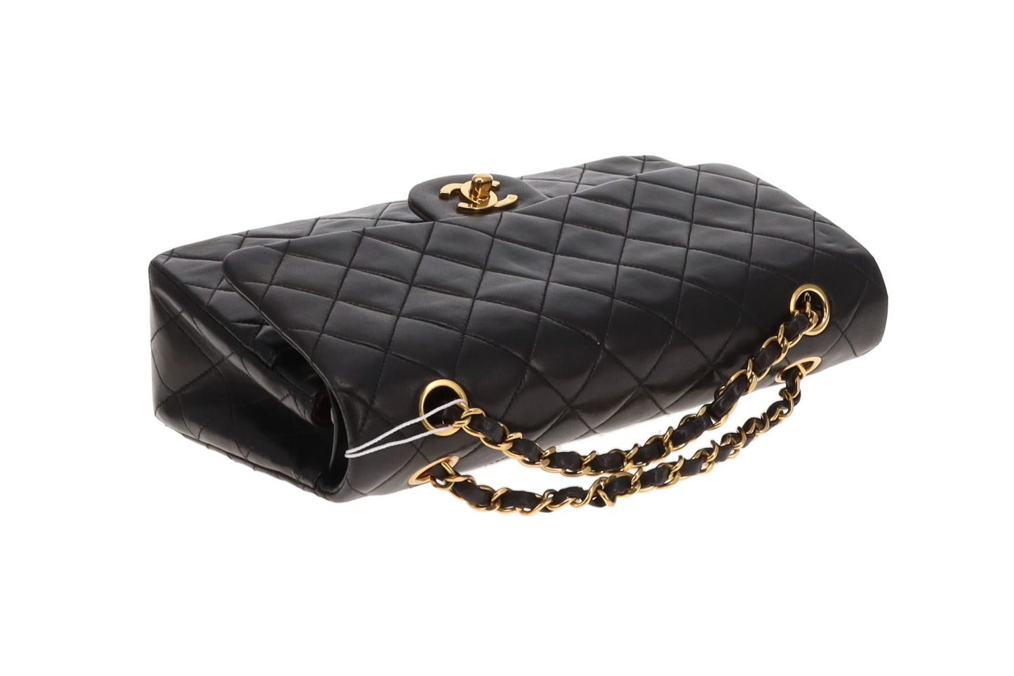 Chanel Classic Double Flap Medium Vintage Black Lambskin GHW 1994/96