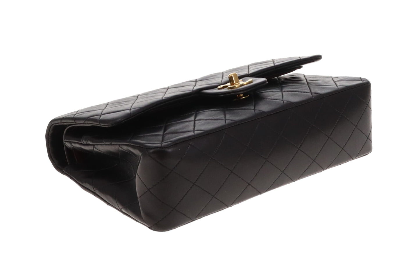 Chanel Classic Double Flap Medium Vintage Black Lambskin GHW 1994/96