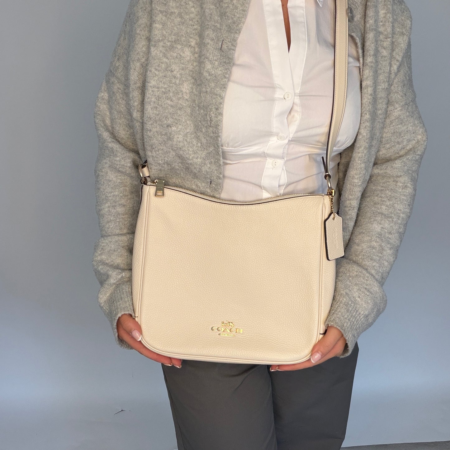 Coach Ellie Crossbody Bag In White