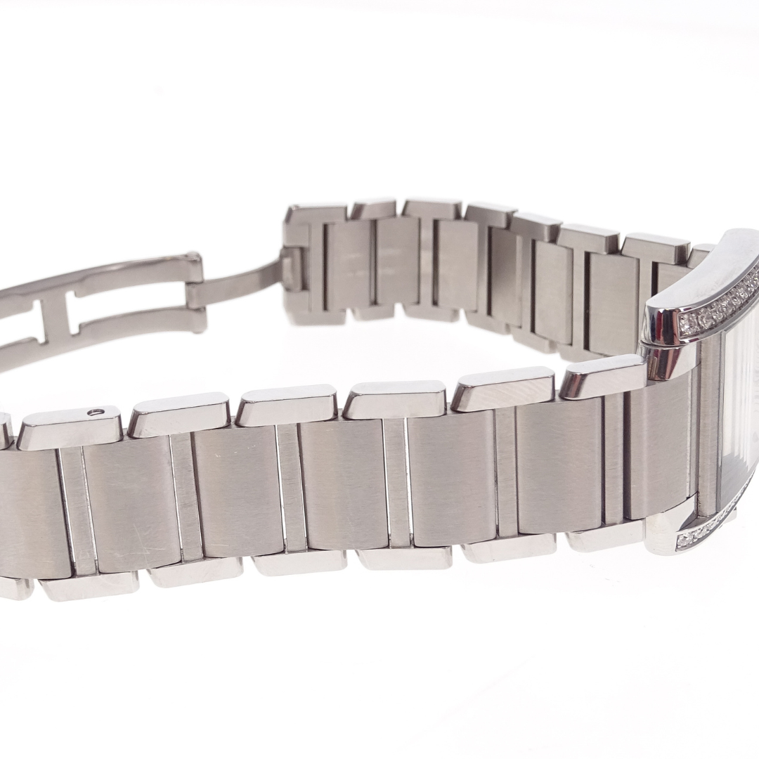 Cartier Tank Watch Medium Model Stainless Steel and Diamond (quartz movement)
