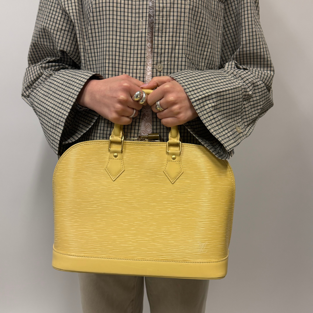 Louis Vuitton Alma PM In Vanilla Epi Leather Vintage AR1020