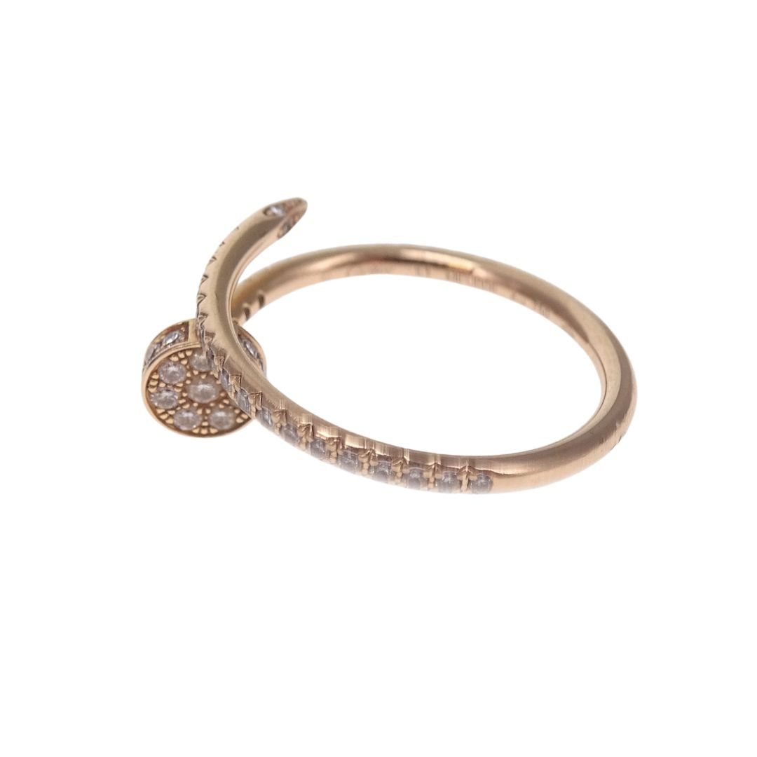 Cartier Juste Un Clou Small Model Half-Paved Rose Gold - size 53