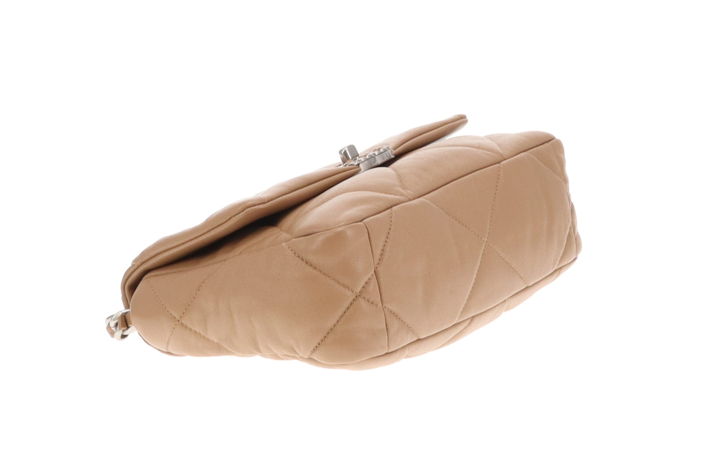 Chanel 19 Bag Small In Beige Lambskin 2024