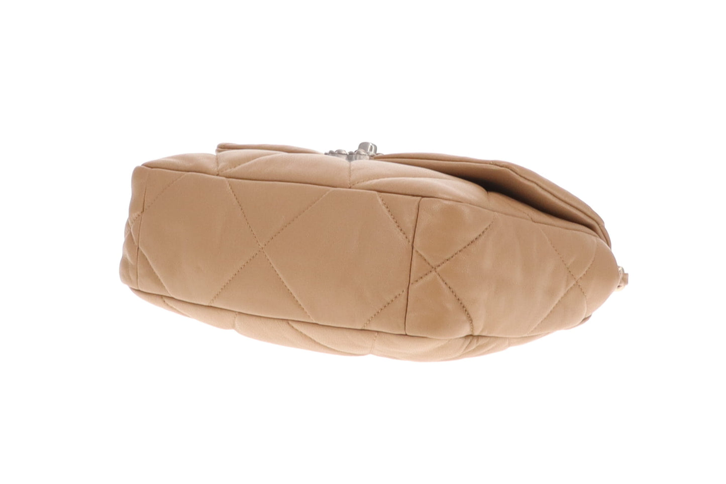 Chanel 19 Bag Small In Beige Lambskin 2024