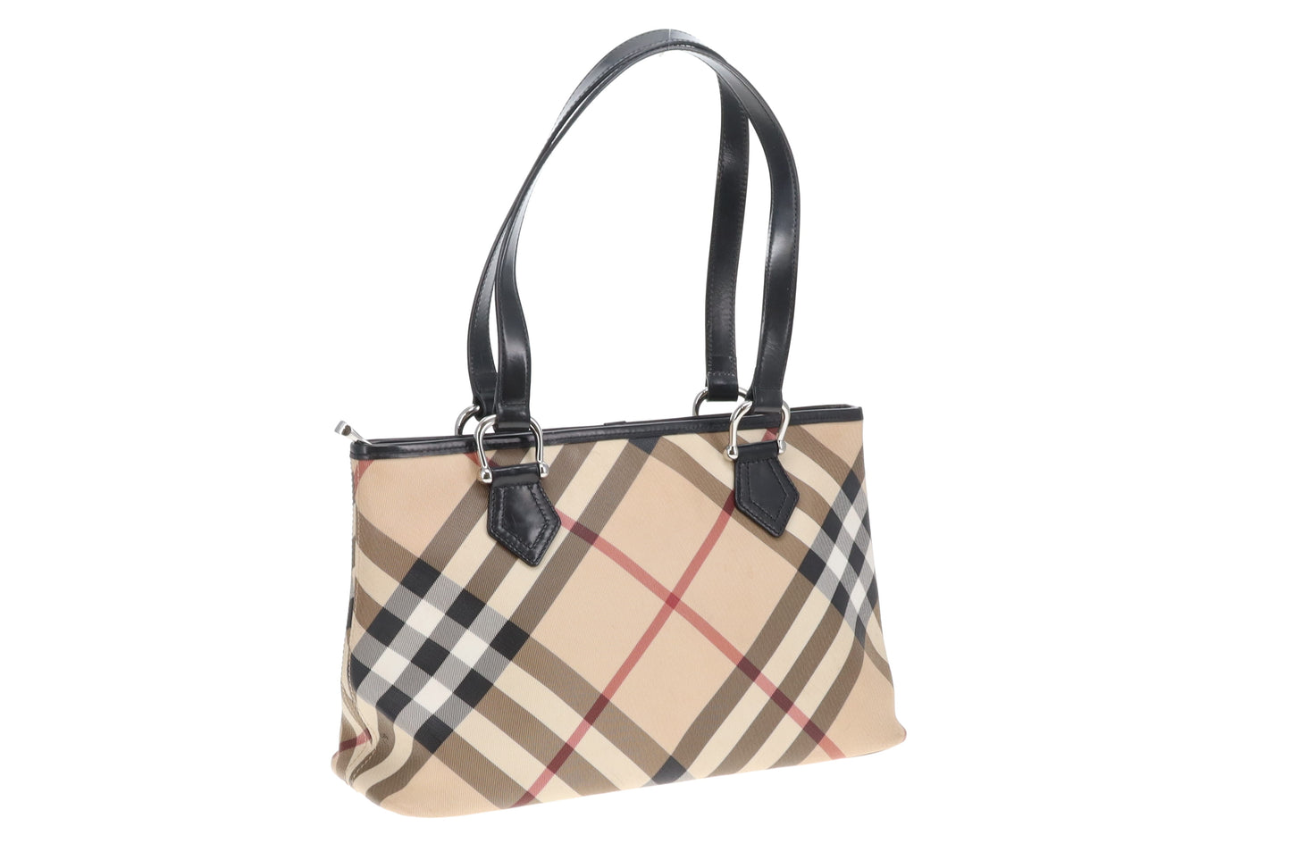 Burberry Nova Check Zipped Tote East West