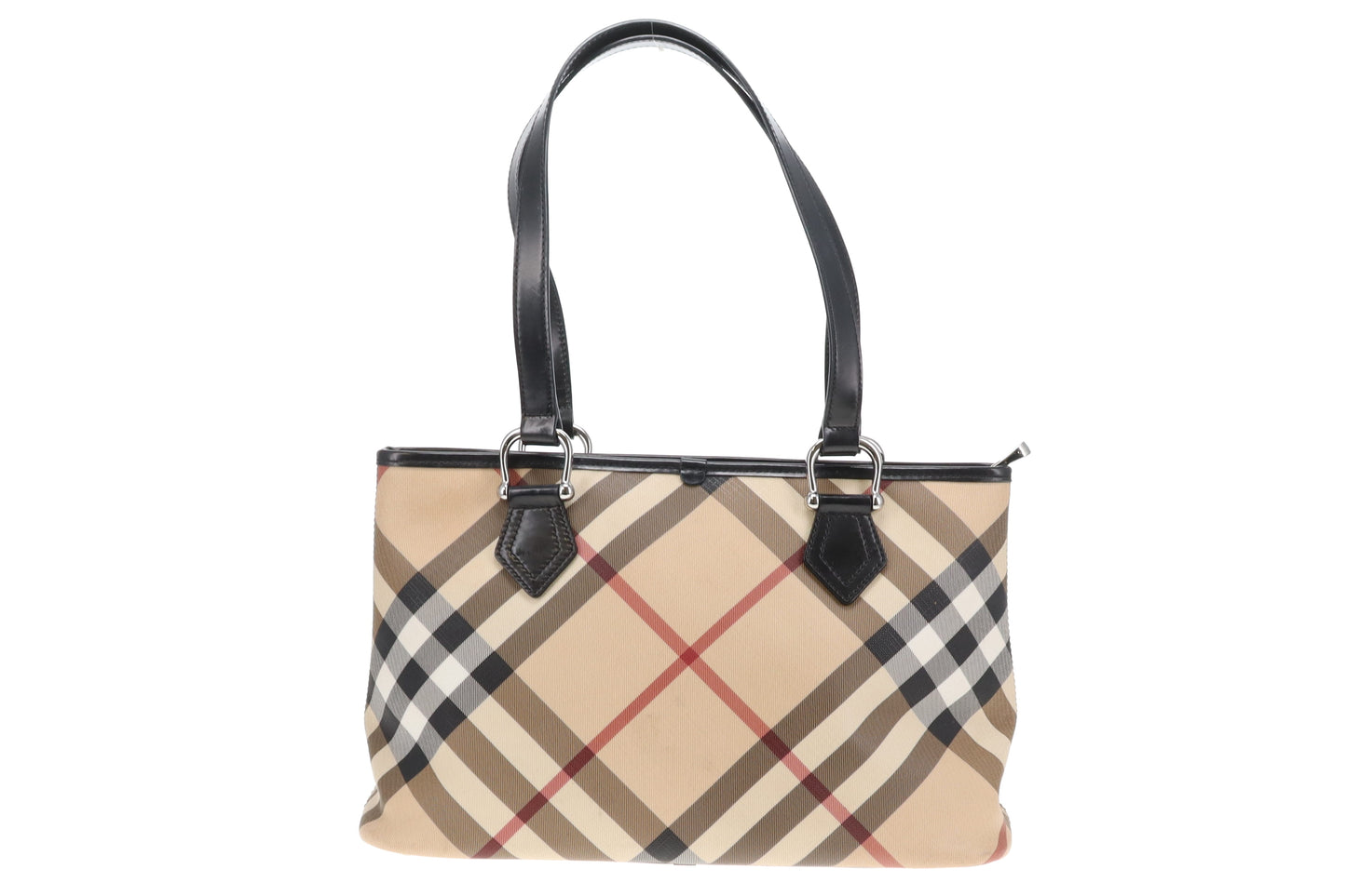 Burberry Nova Check Zipped Tote East West