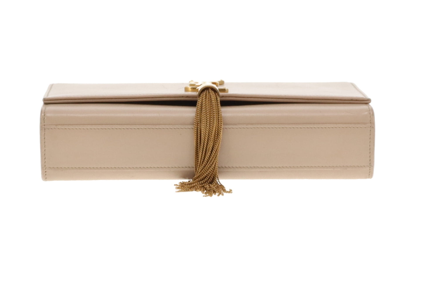 Saint Laurent Kate Tassle Bag Beige Smooth Leather GHW 2016