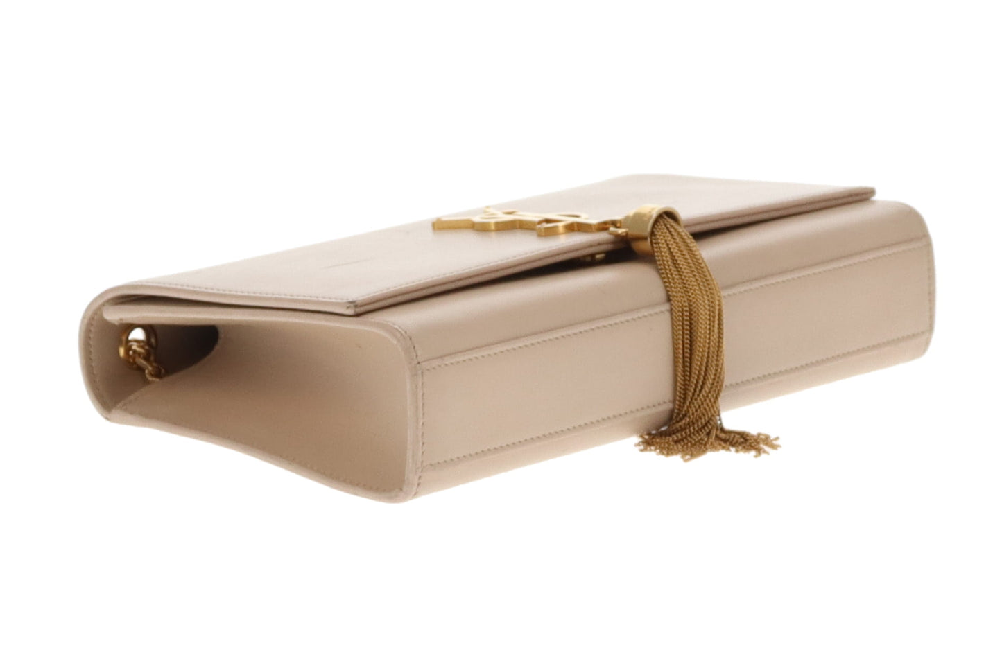 Saint Laurent Kate Tassle Bag Beige Smooth Leather GHW 2016