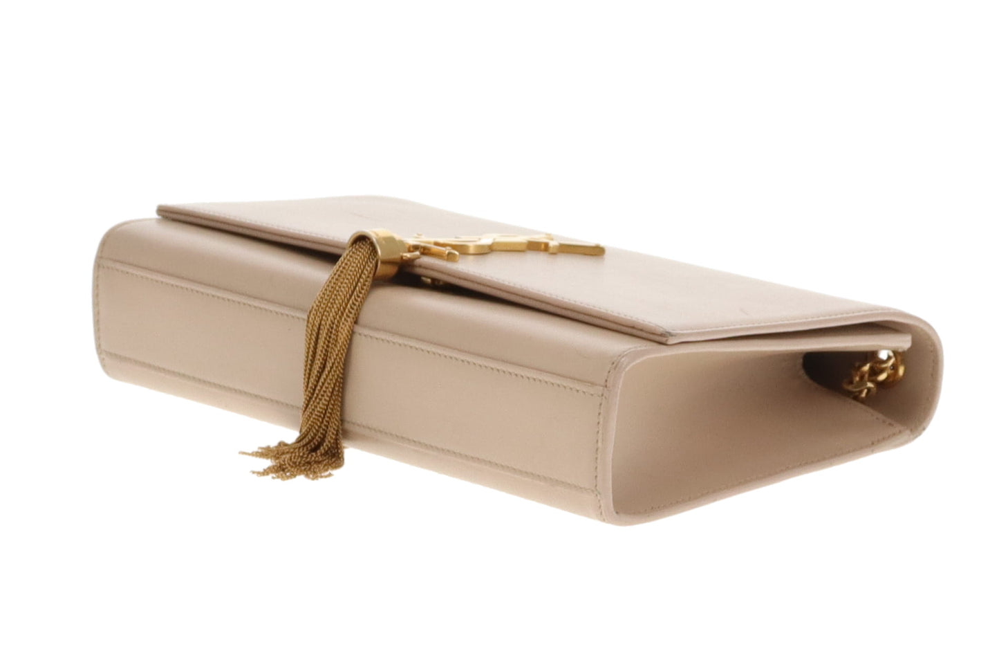 Saint Laurent Kate Tassle Bag Beige Smooth Leather GHW 2016