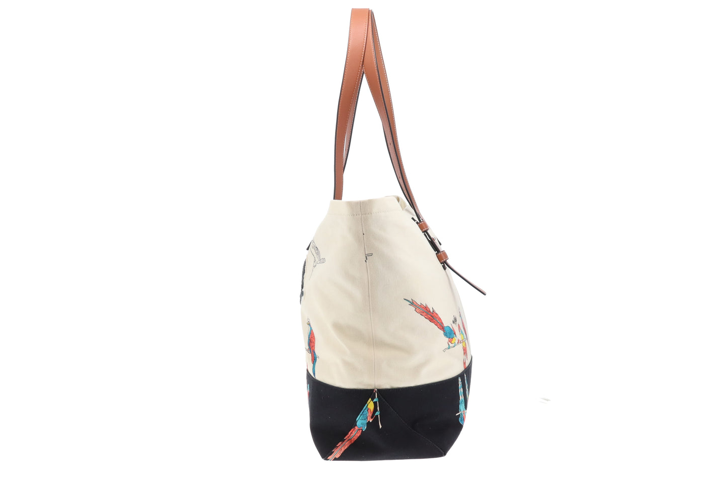 Loewe Paula's Ibiza Parrots Canvas Zipped Tote