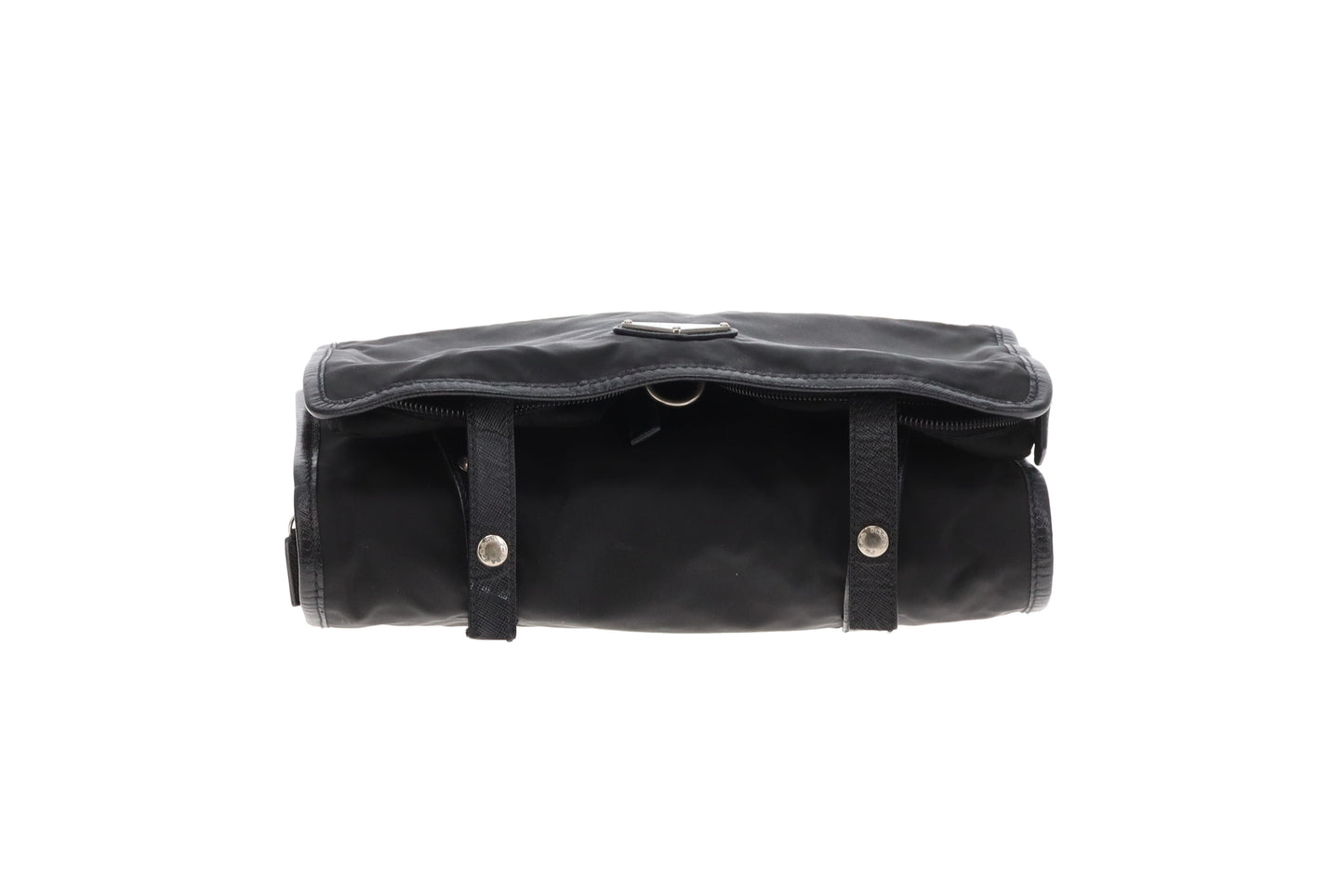 Prada Fold Out Wash Bag Black Nylon