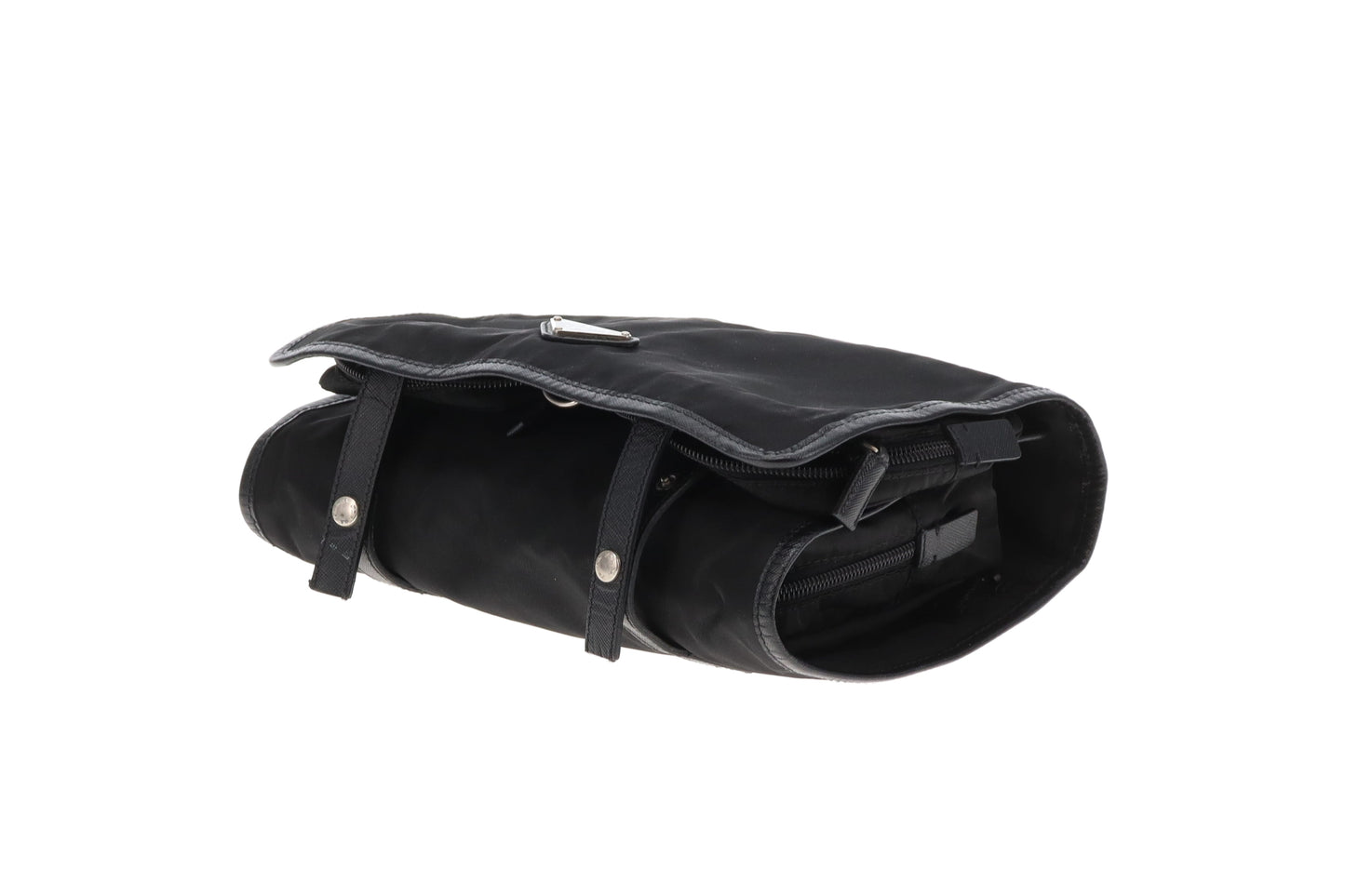 Prada Fold Out Wash Bag Black Nylon
