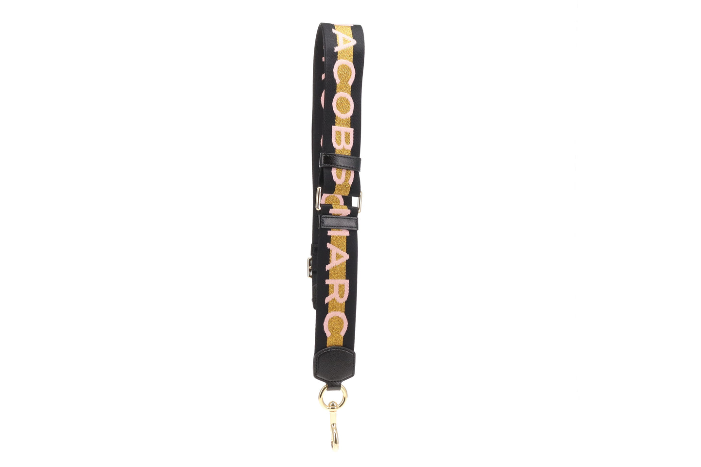 Marc Jacobs Logo Strap Black/Gold/Pink