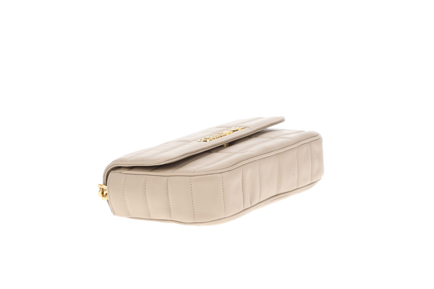 Celine Chain Shoulder Bag Beige GHW