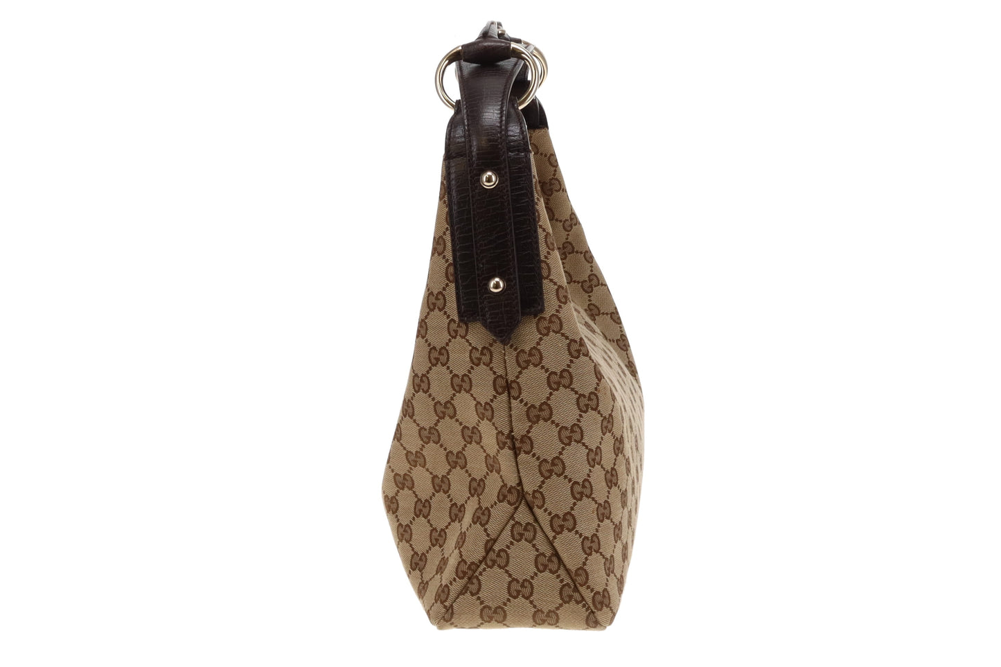 Gucci  Brown GG Jacquard Horsebit Hobo Bag