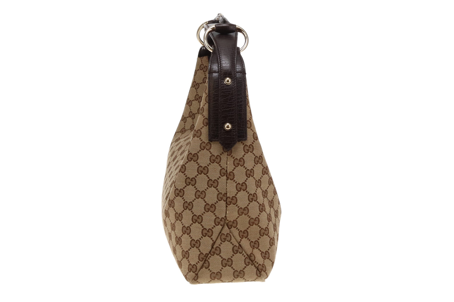 Gucci  Brown GG Jacquard Horsebit Hobo Bag
