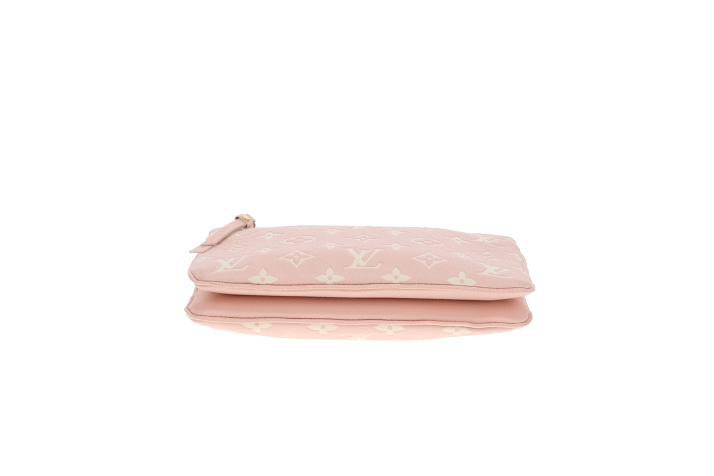 Louis Vuitton Double Zip Pochette Candy Pink/White Empreinte (NFID)