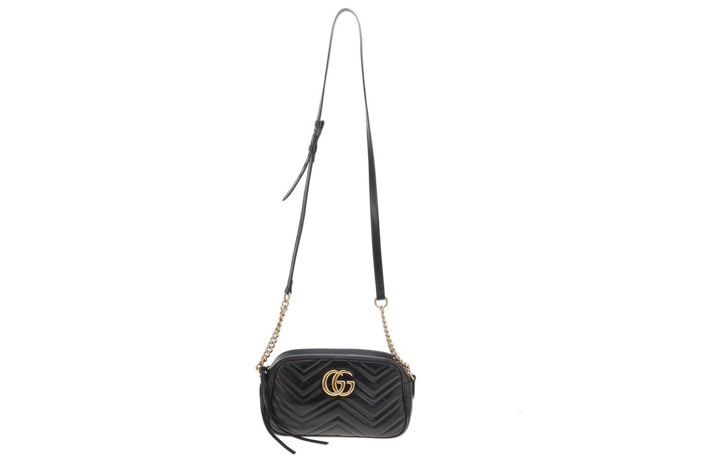 Gucci Marmont Camera Bag Small Black GHW 3