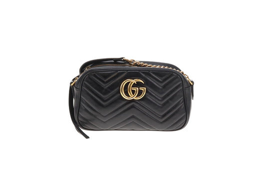 Gucci Marmont Camera Bag Small Black GHW 3