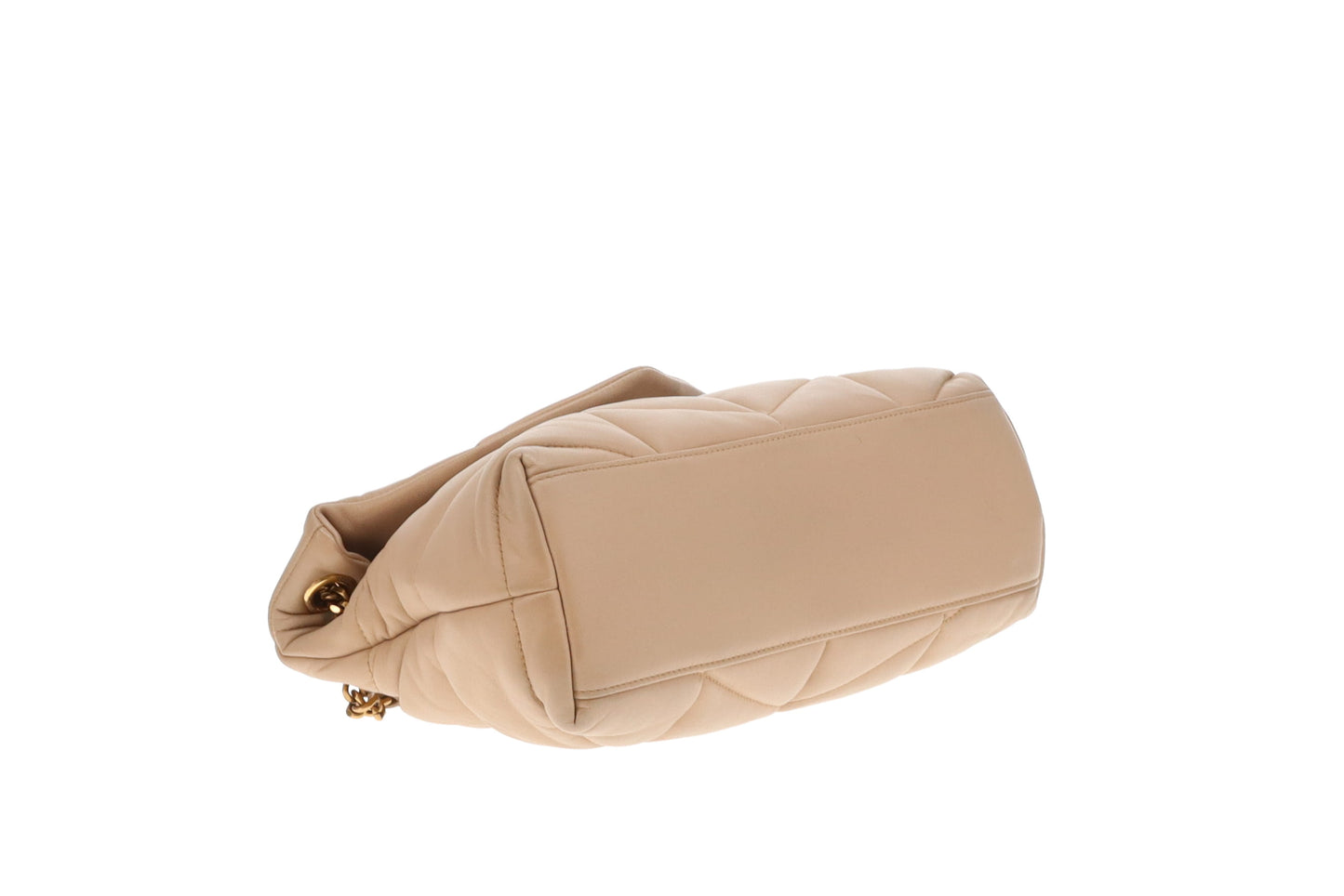 Saint Laurent Puffer Small Beige GHW 2021