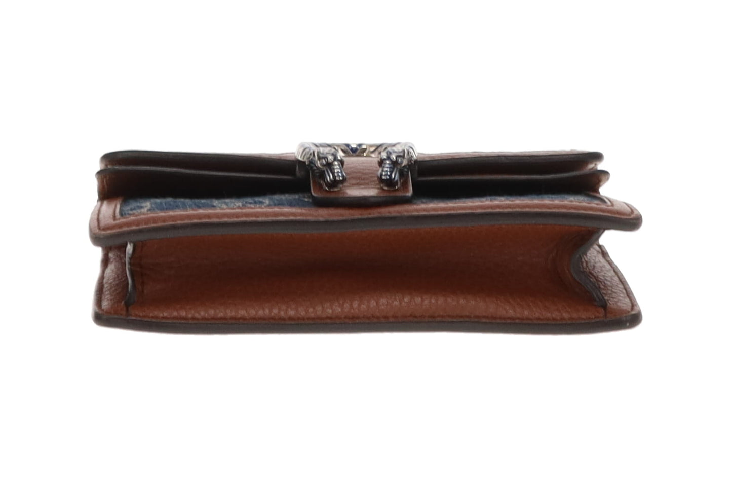 Gucci Supermini Dionysus Denim and Brown Leather