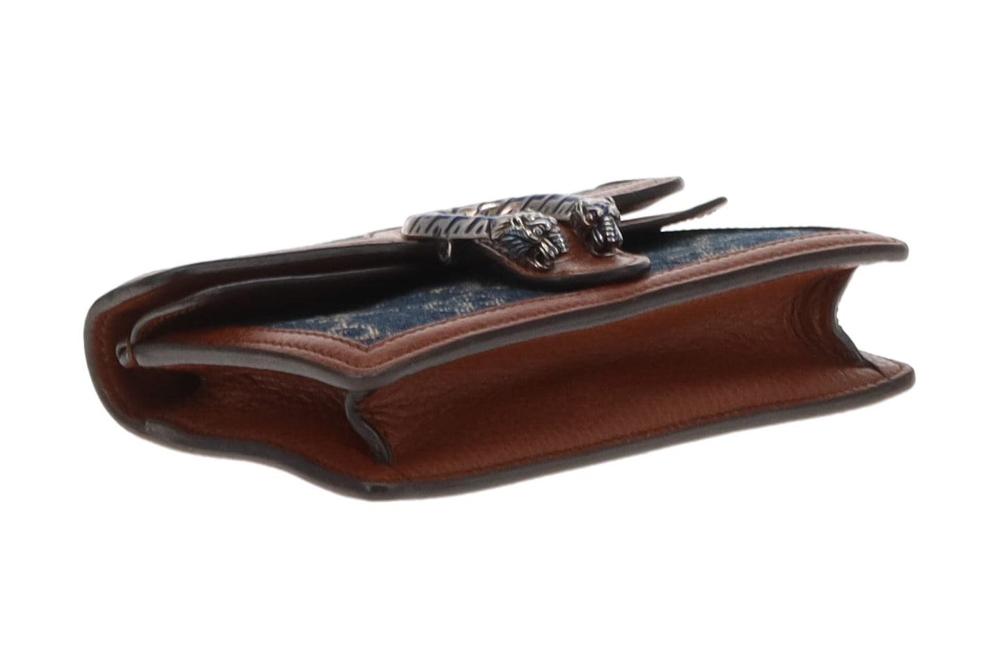 Gucci Supermini Dionysus Denim and Brown Leather