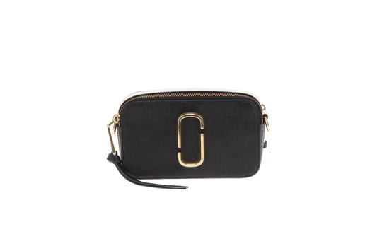 Marc Jacobs Snapshot Black/White with Glitter Strap