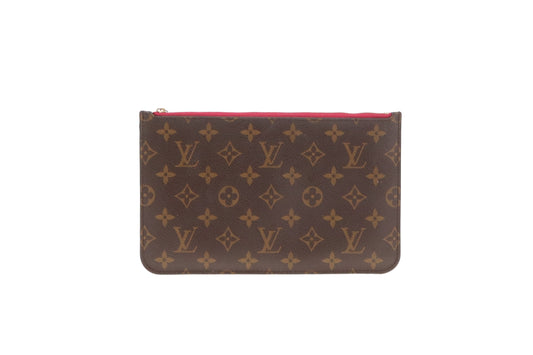 Louis Vuitton Neverfull Pochette Monogram & Fuschia CA3177