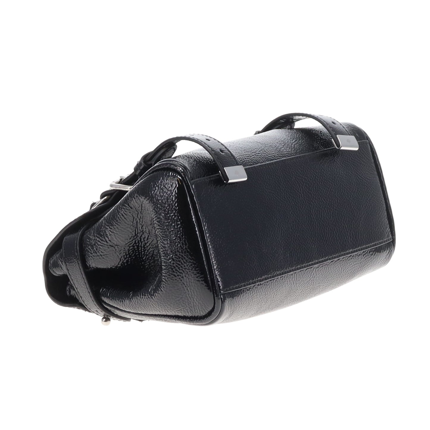 Mulberry Alexa Mini Black Spongy Patent SHW