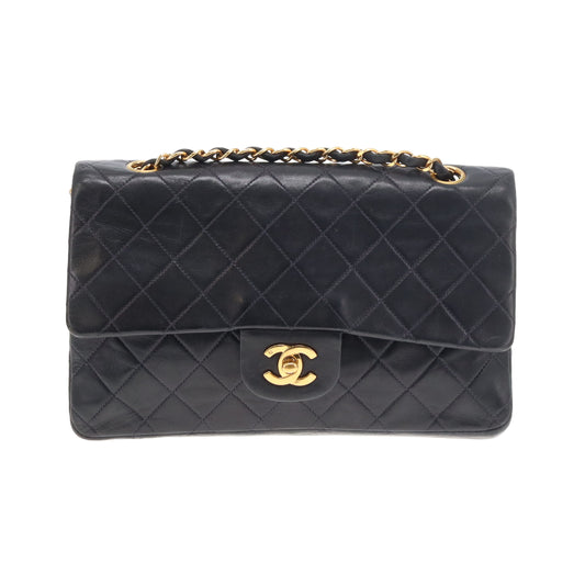 Chanel Classic Double Flap Medium Navy GHW 91/94