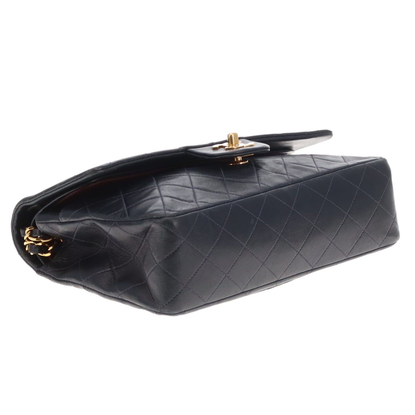 Chanel Classic Double Flap Medium Navy GHW 91/94