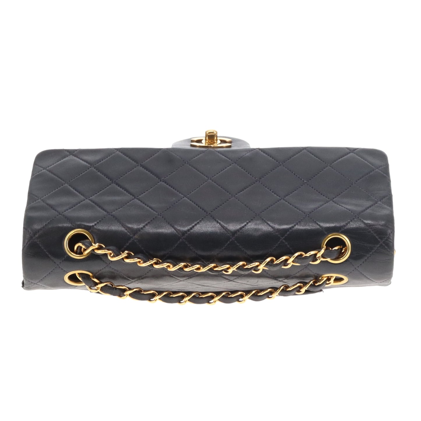 Chanel Classic Double Flap Medium Navy GHW 91/94