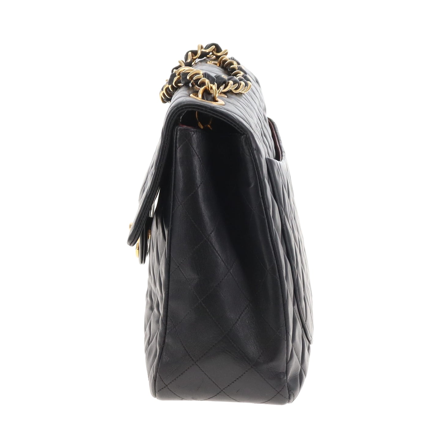 Chanel Classic Jumbo Single Flap Vintage Black GHW 94/96