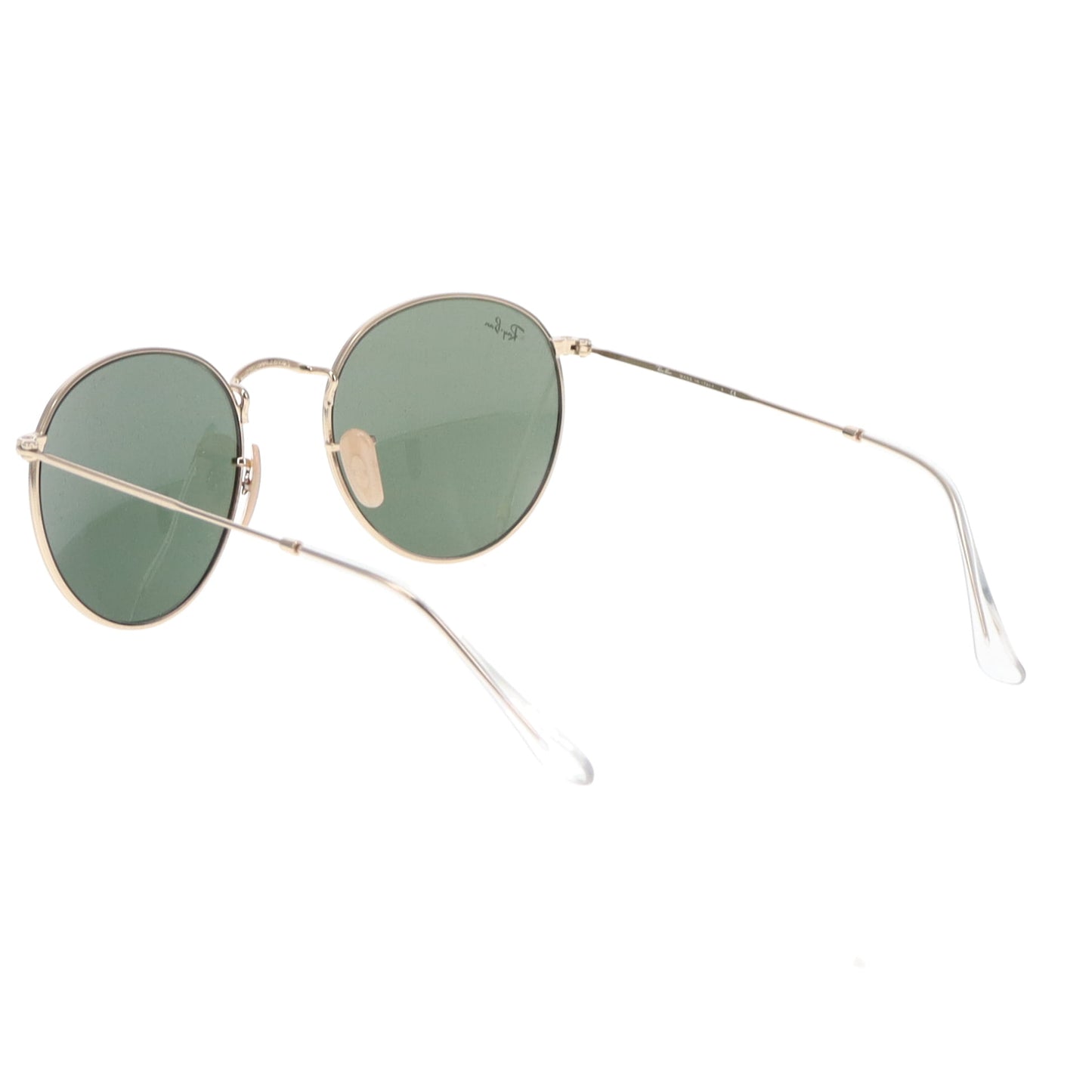 Ray-Ban Round Metal Sunglasses Gold/Green Lens