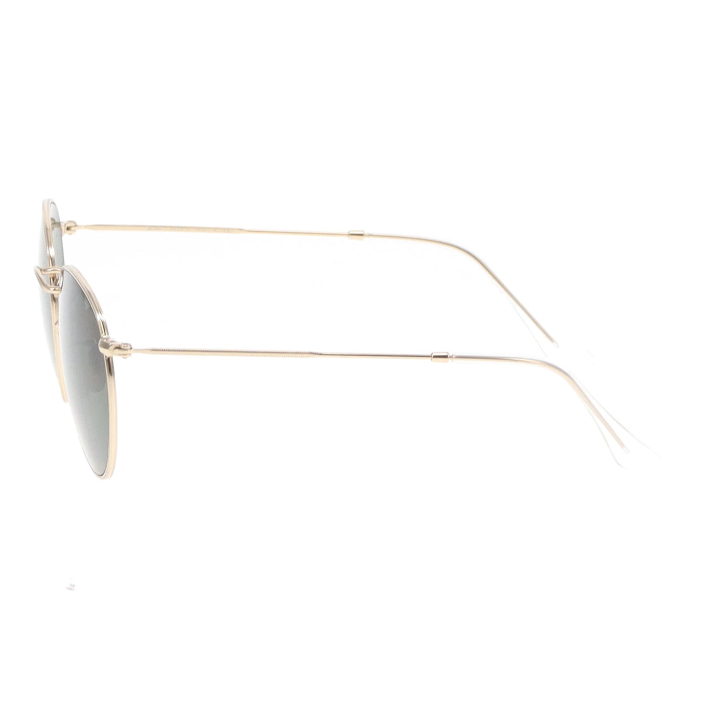 Ray-Ban Round Metal Sunglasses Gold/Green Lens