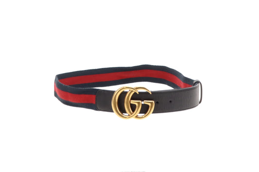 Gucci Marmont GG Web Woven Belt 90/36