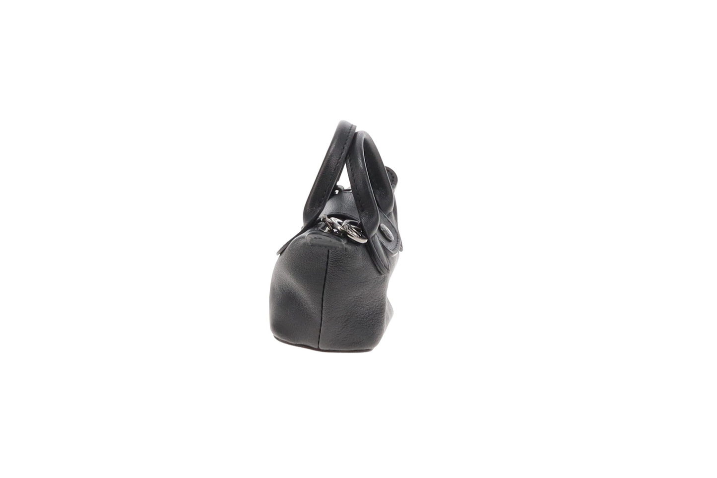 Longchamp Le Pliage Cuir Nano Crossbody Black