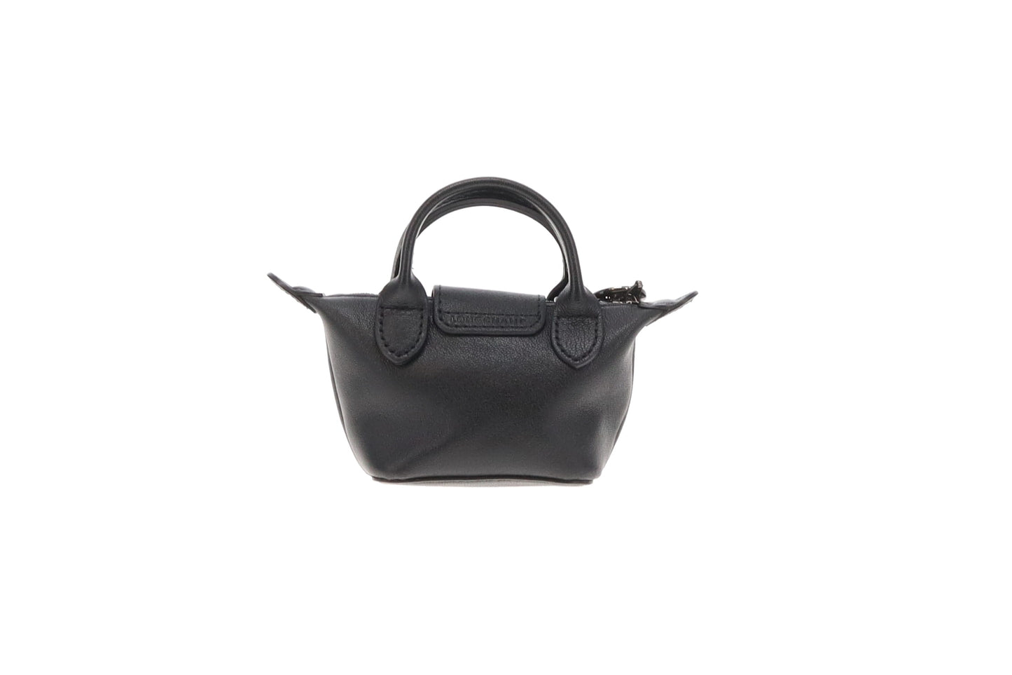Longchamp Le Pliage Cuir Nano Crossbody Black