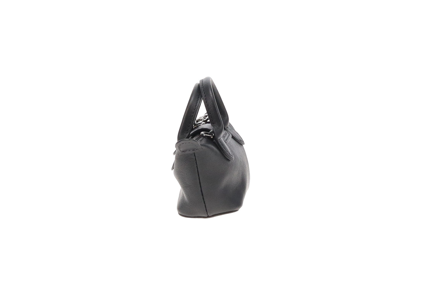 Longchamp Le Pliage Cuir Nano Crossbody Black