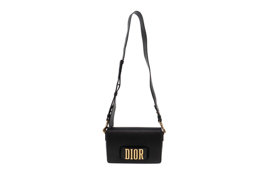 Dior Black Leather Dio(r)Evolution Flap Bag