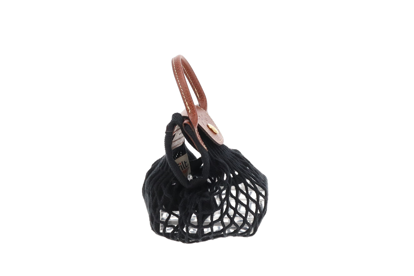 Longchamp Le Pliage Filet Ecru XS Mesh Bag