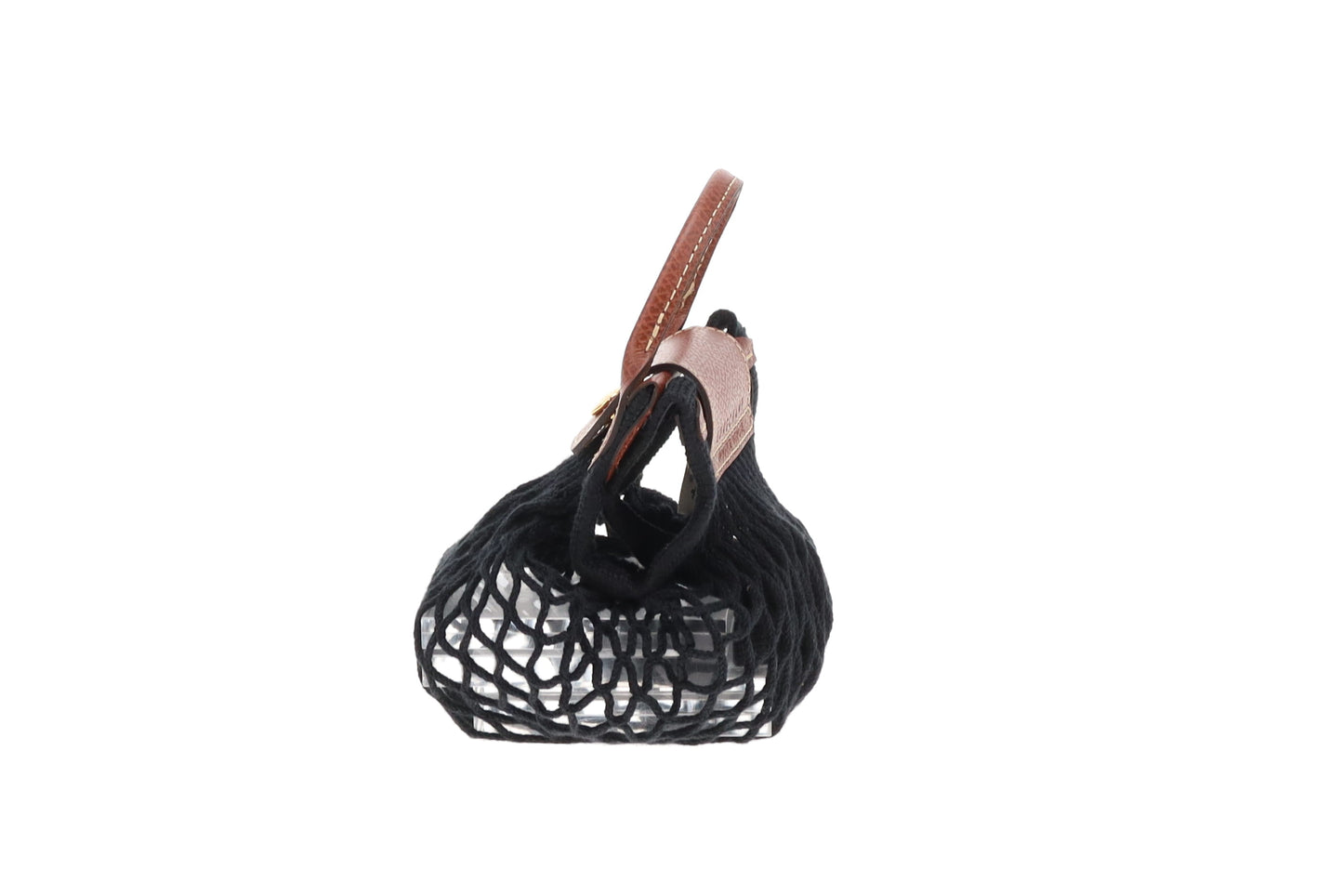 Longchamp Le Pliage Filet Ecru XS Mesh Bag