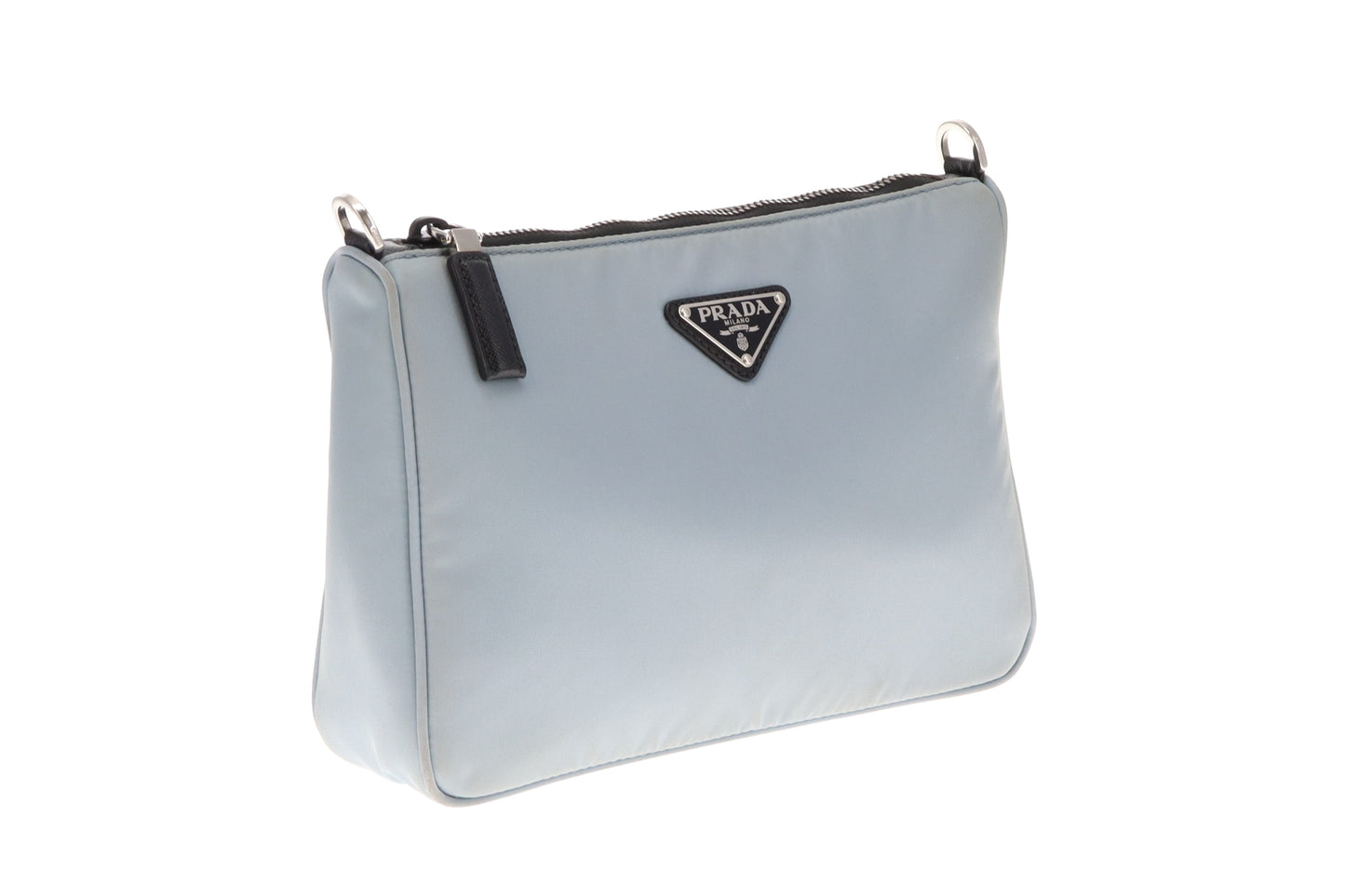 Prada Sky Blue Mens Re-Nylon Crossbody