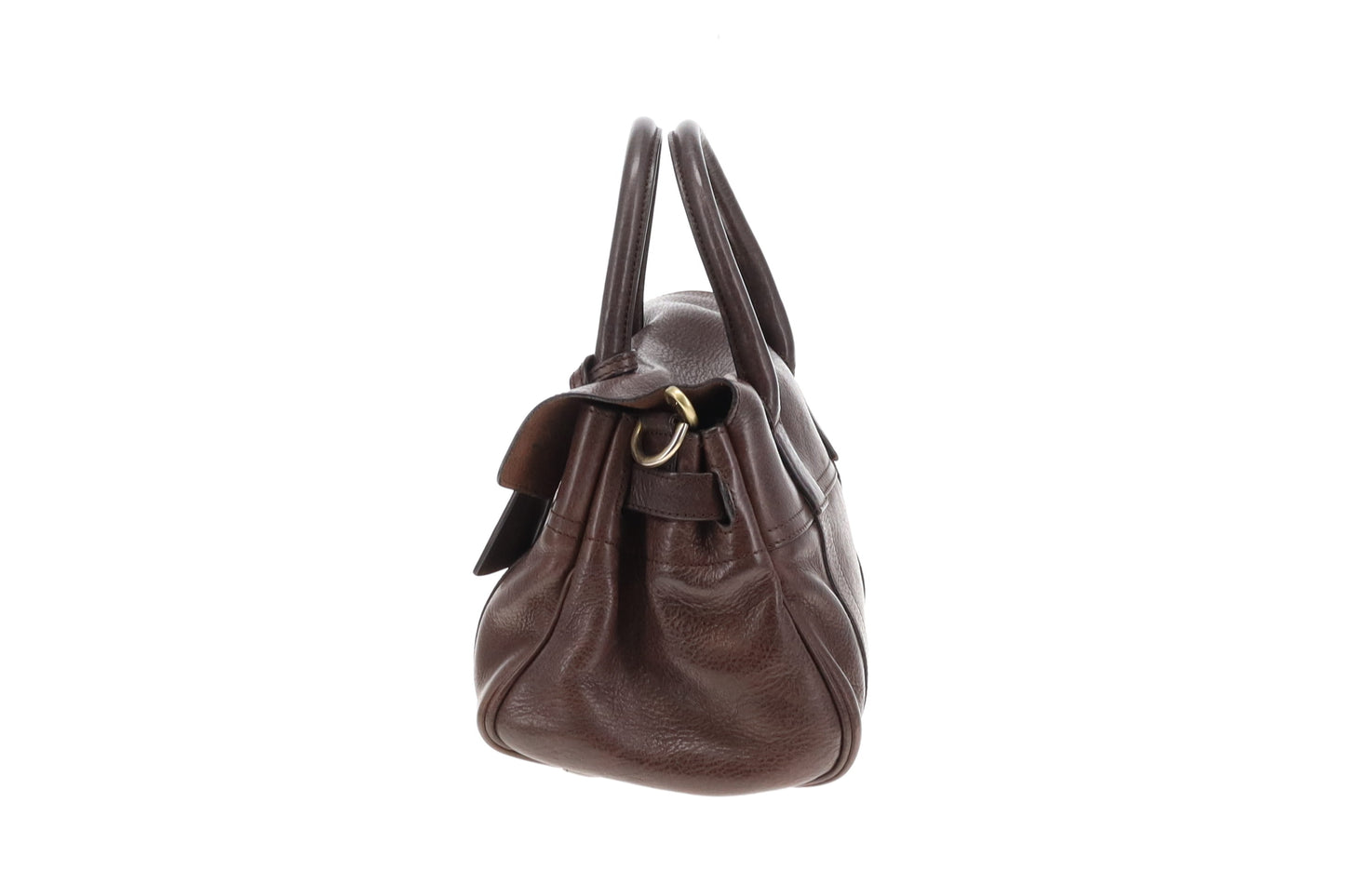 Mulberry Bayswater Satchel with Strap Dark Brown Leather