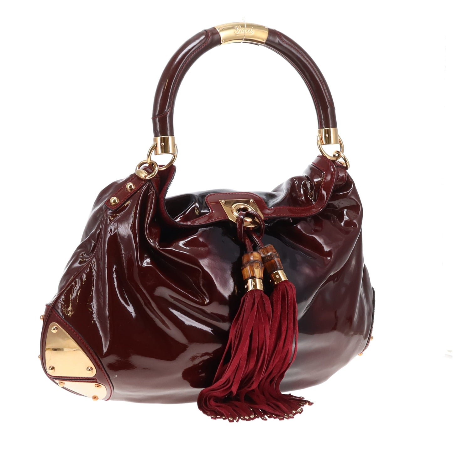 Gucci Indy Ombre Patent Leather Burgundy GHW