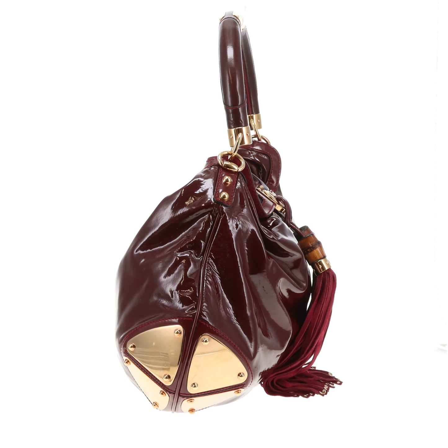 Gucci Indy Ombre Patent Leather Burgundy GHW